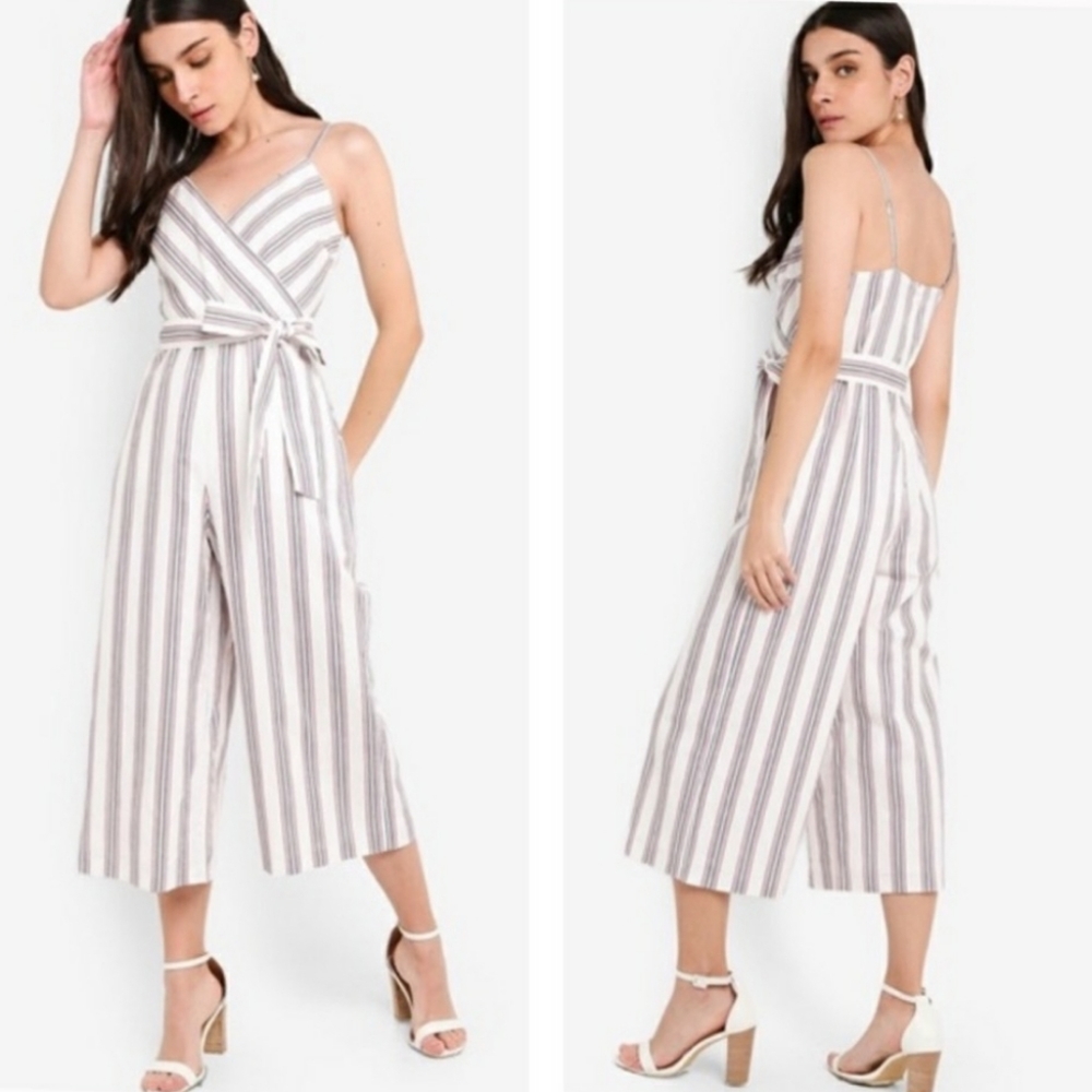 Banana Republic Linen Blend Crop Jumpsuit